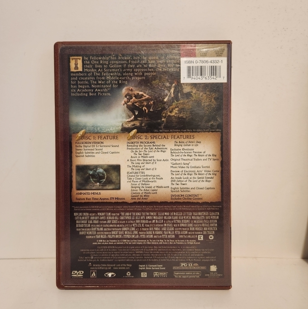 Used The Lord of the Rings 1-3 DVD Movies - Picture 5 of 13
